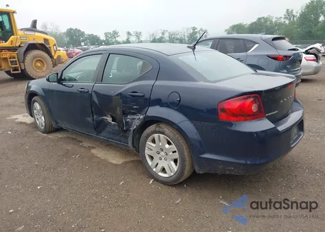 2014 Dodge Avenger Se из США, поврежденный, VIN 1C3CDZAB5EN193525